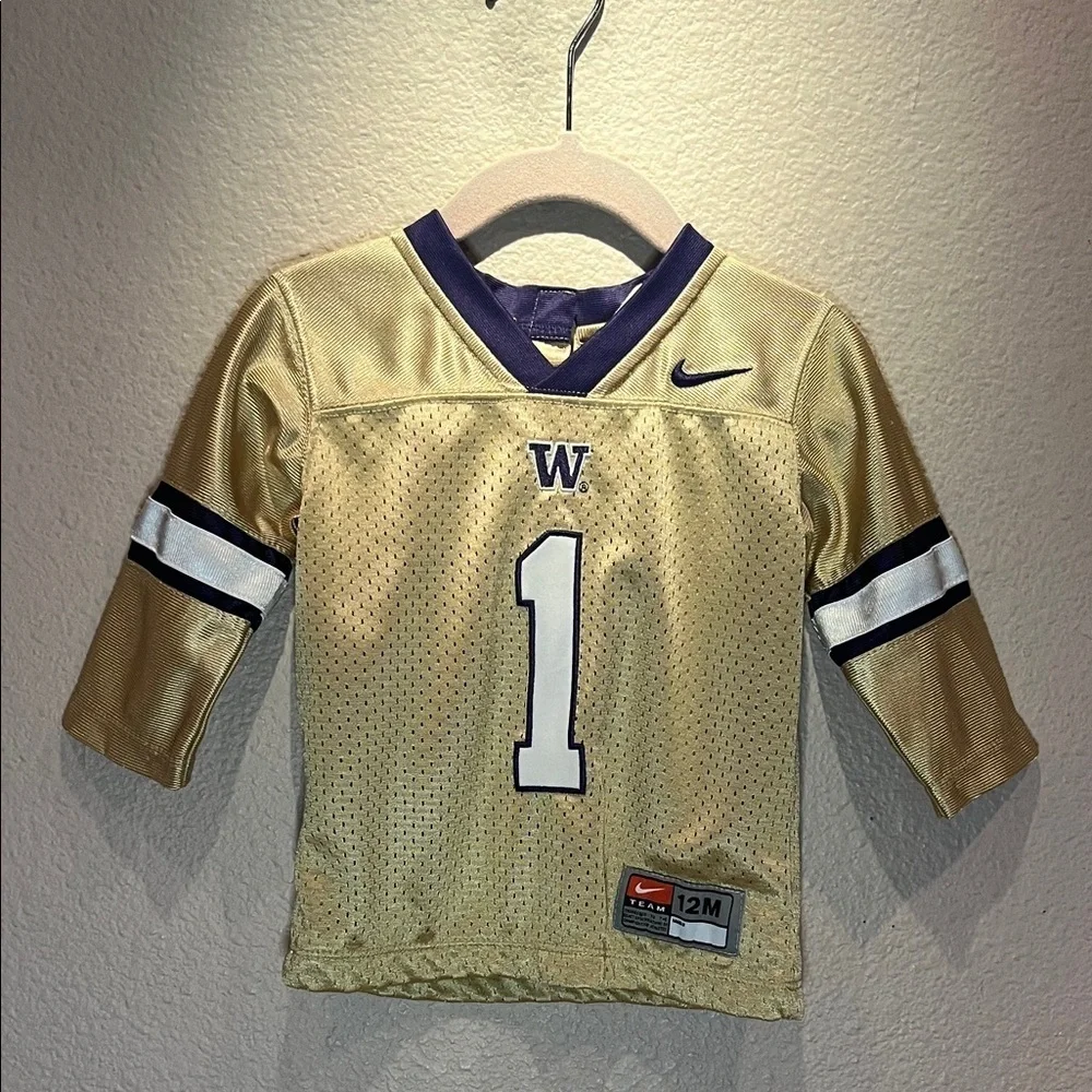 Nike University of Washington Vintage Football Jersey Size 12 Months Huskies